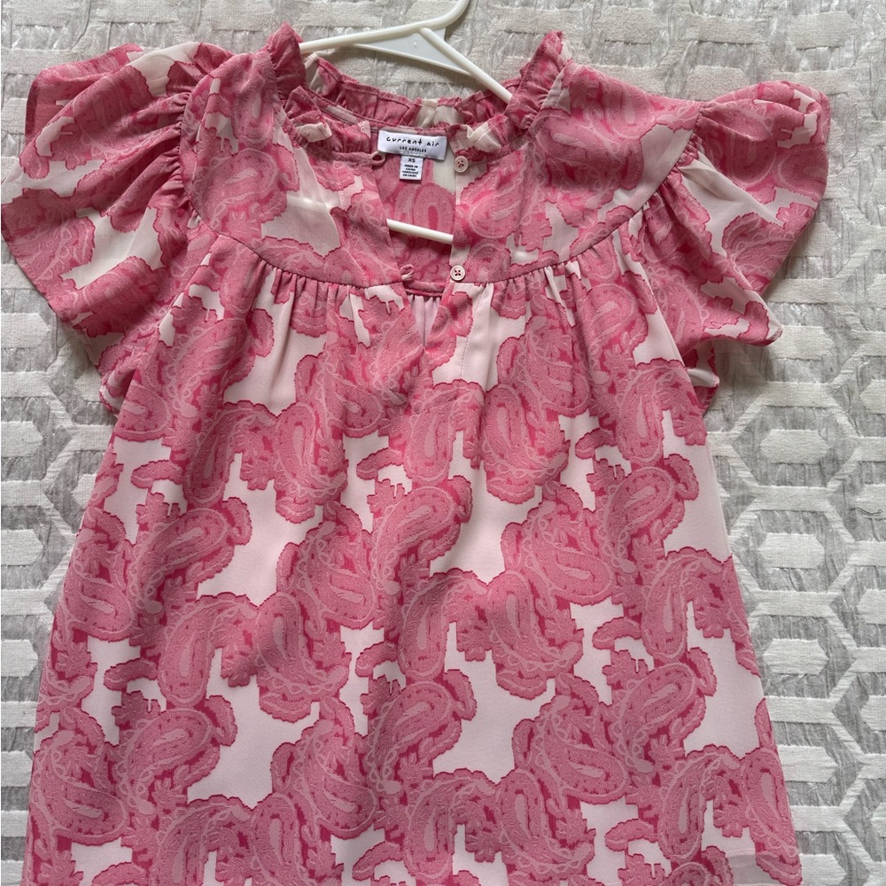 Current Air Pink Patterned Blouse